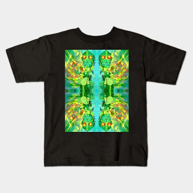 Ghost I PATTERN Kids T-Shirt by Jacob Wayne Bryner 